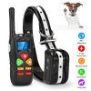 Dog Training Collar with Remote 1640ft Remote Waterproof 300mAh Rechargeable Trainer with LED Light Beep