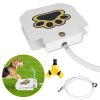 Dog Water Fountain Outdoor Dog Pet Water Dispenser Step-on Activated Sprinkler w/ Interactive Paw Pedal Valve