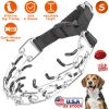 Adjustable Dog Choke Collar Training Chain Dog Necklace with Buckle