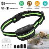 Anti-Bark Dog Collar IP67 Waterproof Beep Shock Rechargeable Pet Training Device w/ 7 Adjustable Sensitivity
