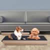 Foldable Wooden Dog Ramp for High Beds Non Slip 4 Heights Adjustable Pet for Couch Car SUV 176LBS Load