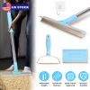 3Pcs Pet Hair Removal Kit Multi-Fabric Dog Rake Adjustable Telescopic Rod For Carpet Rug Clothes Couch