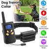 Dog Training Collar IPX7 Waterproof Pet Electric Shock Collar Rechargeable Transmitter Receiver Trainer w/ Remote