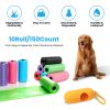 10 Rolls 150 Count Dog Waste Bags Disposable with Dispenser Leakproof Ecofriendly Unscented