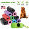 45 Rolls 675 Count Dog Waste Bags Disposable  with Dispenser Leakproof Unscented