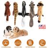 5Pcs Multi-Color Squeaky No Stuffing Dog ToysTeething Training Interactive for Aggressive Chewers
