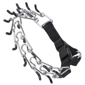 Adjustable Dog Choke Collar Training Chain Dog Necklace with Buckle