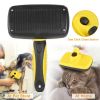 Self Cleaning Slicker Brush Dogs Grooming Shedding Tools Pet Hair Grooming Remover