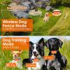 Electric Dog Training Collar Receiver IP67 Waterproof Shock Vibration Beep Mode Anti-Bark Deterrent Fence System