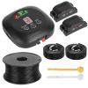 Pet Containment System with 9 Adjustable Levels 2 Recivers IPX8 Waterproof Rechargeable Underground Fence