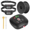 Pet Containment System with 9 Adjustable Levels 2 Recivers IPX8 Waterproof Rechargeable Underground Fence