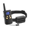Dog Training Collar IPX7 Waterproof Pet Electric Shock Collar Rechargeable Transmitter Receiver Trainer w/ Remote