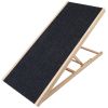 Foldable Wooden Dog Ramp for High Beds Non Slip 4 Heights Adjustable Pet for Couch Car SUV 176LBS Load