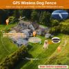 2 In 1 Dog GPS Fence Tracker Wireless GPS Dog Collar with 32-2887FT Radius IPX6 Waterproof