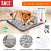 Dog Electric Heating Mat Waterproof Adjustable Warming Blanket with Chew Resistant Steel Cord Case
