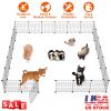 Playpen with Door Dog Metal Playpen Small Medium Puppy  Kennel Metal Wire Fence For Indoor Outdoor