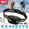 Dog Bark Collar Rechargeable Waterproof Static Stimulation Bark Stopper Automatic with 6 Intensity Dual Modes