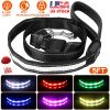 5FT Light Up Dog Leash LED Dog Leash with 9 Light Colors IPX7 Waterproof USB Rechargeable