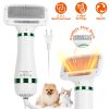 2 In 1 Multifunctional Pet Grooming Hair Dryer Slicker Brush Home Furry Drying Blower Portable Dryer