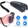 Ultrasonic Anti Barking Device Rechargeable Handheld Deterrent with 4 Modes LED Flashlight