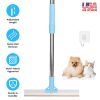 Pet Hair Removal Rake With 54.33in Adjustable Telescopic Rod Multi-Fabric Dog For Carpet Rug Clothes Couch