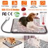 Dog Electric Heating Mat Waterproof Adjustable Warming Blanket with Chew Resistant Steel Cord Case