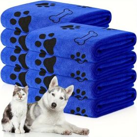 Super Absorbent Microfiber Dog Towel - Quick-drying Soft Pet Bath And Grooming Cloth