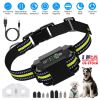 Dog Bark Collar Rechargeable Waterproof Static Stimulation Bark Stopper Automatic with 6 Intensity Dual Modes