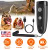 Ultrasonic Dog Anti-Bark Device 2 in 1 Rechargeable 32ft LED Light 2 Mode Dog Whistle