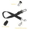 2Pcs Pet Dog Seat Belt Leash Adjustable Pet Dog Safety Leads Harness Car Vehicle Nylon Fabric Seatbelt Strap