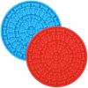 2pcs Dog Lick Pad Pet Shower Grooming Dog Distraction Mat Slow Treat Dispensing Mat With Powerful Suction
