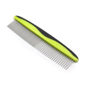 Dog Comb for Removes Tangles and Knots Matted Fur Grooming Tool with Stainless Steel Teeth