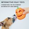 Interactive Dog Chew Toy Halloween Pumpkin Shaped, Treat-Dispensing Funnel Toy