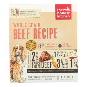 The Honest Kitchen -  Adult Dog Food - Whole Grain Beef Recipe - Case Of 6 - 2 Lb.