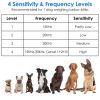 Ultrasonic Anti-barking Device 49.2Feet Sensing th 4 Ultrasonic Frequency Levels Indoor Outdoor Dog Bark C