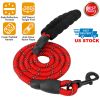 5FT Dog Leash training Walking Lead w/ Foam Handle Highly Reflective Treads Strong Nylon Dog Rope