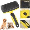 Self Cleaning Slicker Brush Dogs Grooming Shedding Tools Pet Hair Grooming Remover