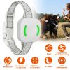 IP67 Waterproof Electric Dog Training Collar Rechargeable Dog Receiver with Light Beep Vibration Shock Fit