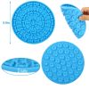 2pcs Dog Lick Pad Pet Shower Grooming Dog Distraction Mat Slow Treat Dispensing Mat With Powerful Suction