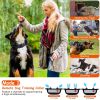 990FT Range Dog Wireless Fence Collar IPX6 Waterproof Receiver with 9 Levels Vibration Shock Mode 4 Channels
