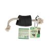 Water Buffalo Horn Rope Tug Toy-100% Cotton Rope 14"; Natural Dog Treat & Chews; Dog-2 COUNT-10 oz
