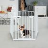 115 Inch Length 5 Panel Adjustable Wide Fence Walk-Through Door
