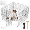 Playpen with Door Dog Metal Playpen Small Medium Puppy  Kennel Metal Wire Fence For Indoor Outdoor