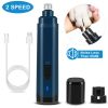 Dog Nail Grinder 2 Speeds Quiet USB Rechargeable Professional Cordless Grooming & Smoothing Claw Care