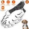 Adjustable Dog Choke Collar Training Chain Dog Necklace with Buckle