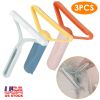 3Pcs Portable Lint Remover Reusable Double Sided  Shaver Carpet Fuzz Carpet Scraper Couch Mat