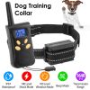 Dog Training Collar IPX7 Waterproof Pet Electric Shock Collar Rechargeable Transmitter Receiver Trainer w/ Remote