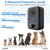 Ultrasonic Anti-barking Device Max 26.2Feet with 3 3 Ultrasonic Frequency Levels Indoor Outdoor Dog Bark Control