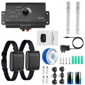 Electric Dog Fence System Pet Tone Shock Boundary Containment Water Resistant Collar Receiver