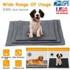 Dog Bed Comfortable Fleece Crate Reversible Pad Joint Relief w/ Water Resistant Breathable